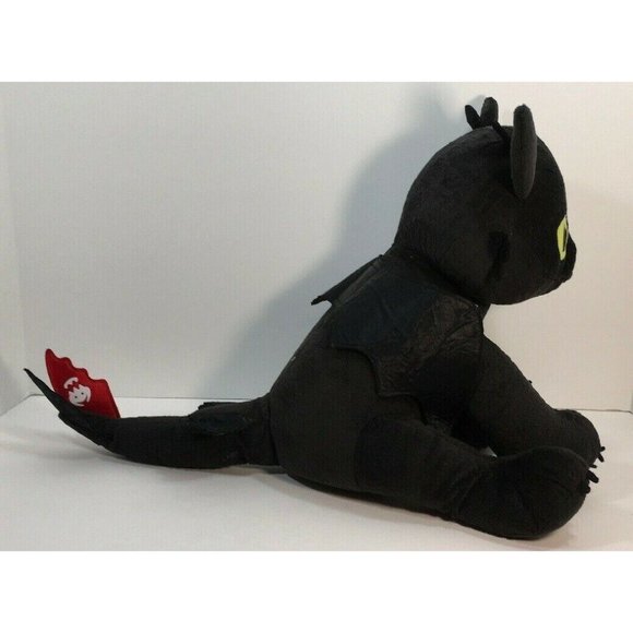 Build A Bear TOOTHLESS Plush How To Train Your Dragon Stuffed Animal Wings Black - Picture 4 of 11